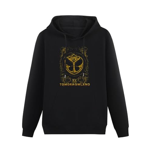 GediZ Tomorrowland Electronic Dance Festival Men Sport Vintage Hoody Black for Men Black XXL von GediZ