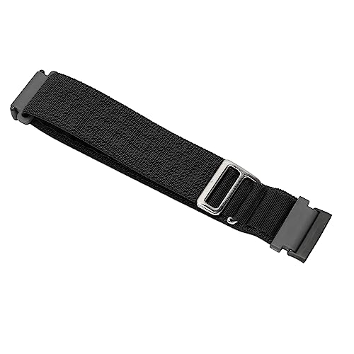 Gedourain Stretch-Uhrenarmband aus Gewebtem Nylon, Verstellbares, Dehnbares, Elastisches Sportarmband, Ersatz-Smartwatch-Armband mit G-Hakenschlaufe, für Versa 4 3 Sense 2 (Schwarz) von Gedourain