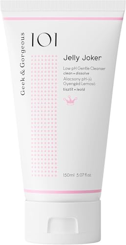 Geek & Gorgeous JELLY JOKER - Sanfter, gründlicher Gel Gesichtsreiniger - Hautreiniger und Makeup Entferner - für alle Hauttypen auch sensibler Haut - 150ml Tube von Geek & Gorgeous