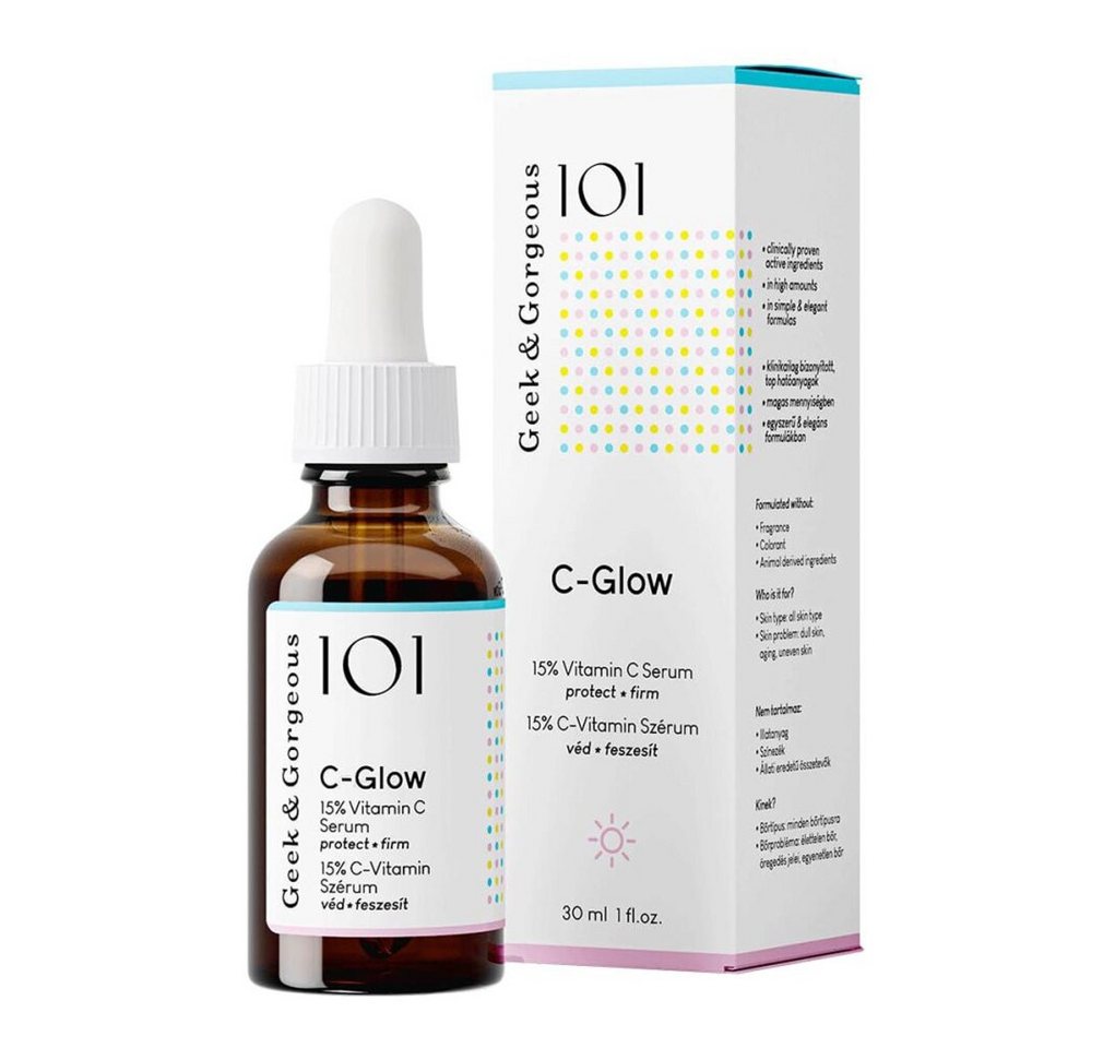 Geek & Gorgeoust Gesichtsmaske Geek&Gorgeous Serum C-Glow 15% Vitamin C, 30 ml von Geek & Gorgeoust