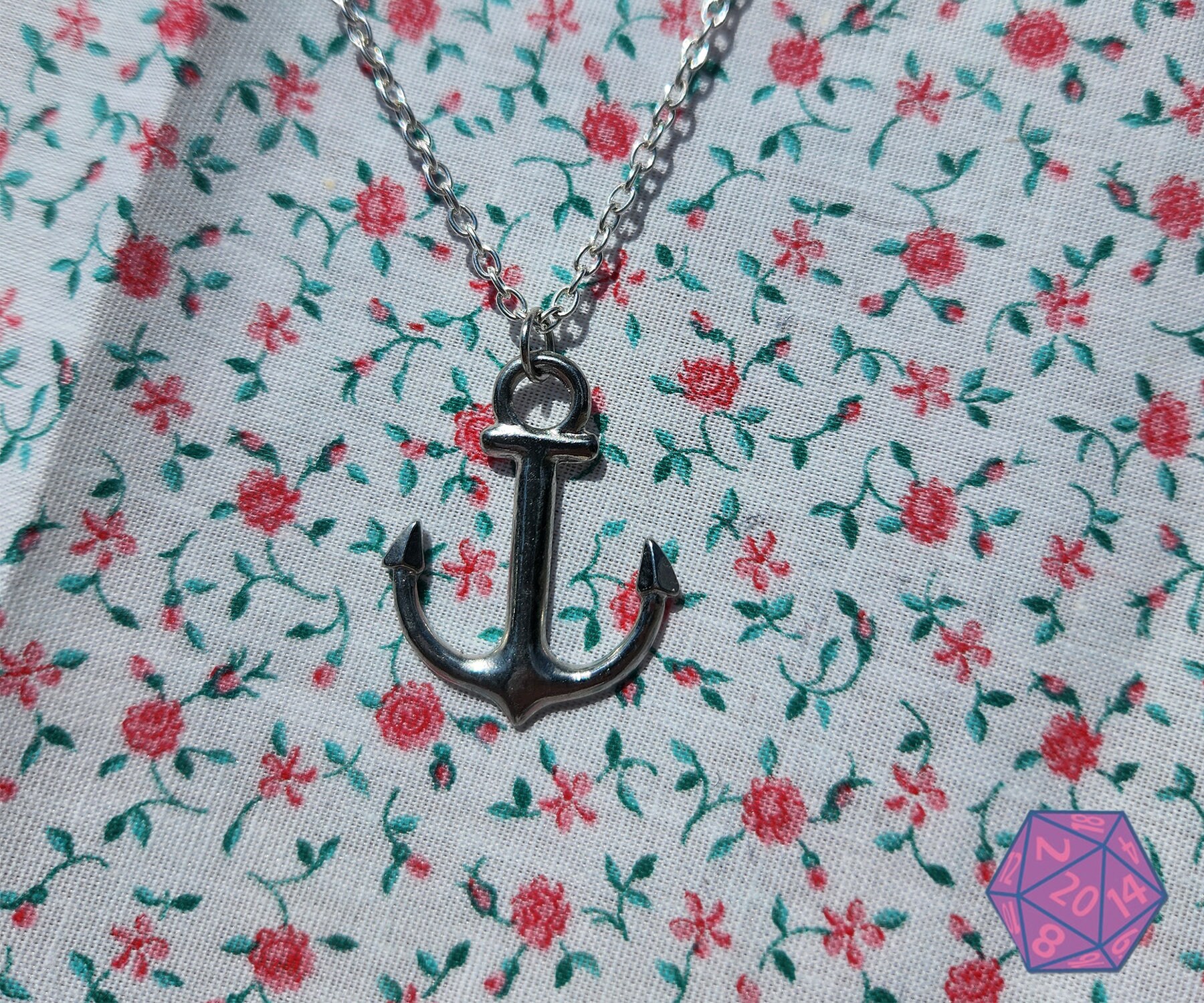 Anker| Aquatic Charm Halskette | 16 "Kette Silbermetall Anker| Aquatic Charm Halskette | 16 "Kette Silbermetall von GeekGuild