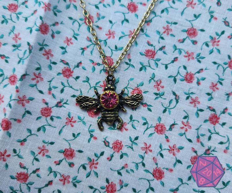 Hummel| Roter Edelstein | Charm Halskette 18, 75 "Kette Gold Metall von GeekGuild