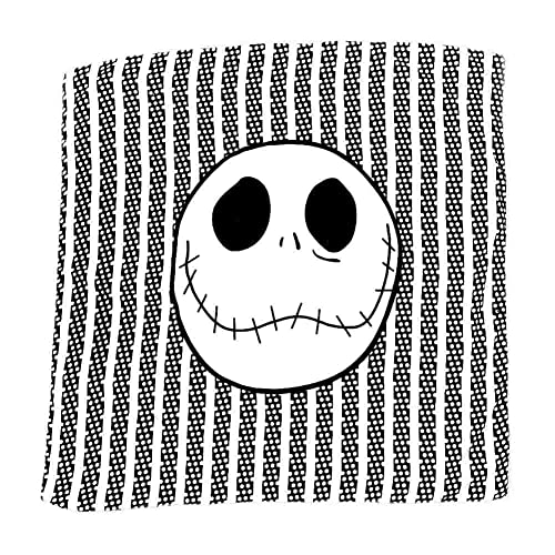 The Nightmare Before Christmas NBC Jack Skellington Baumwoll Halstuch Damen Herren Print Aufdruck Hochwertiger Schal Umschlagstuch Loop für Sommer Herbst und Winter (Weiß Jack) von Geek Invader