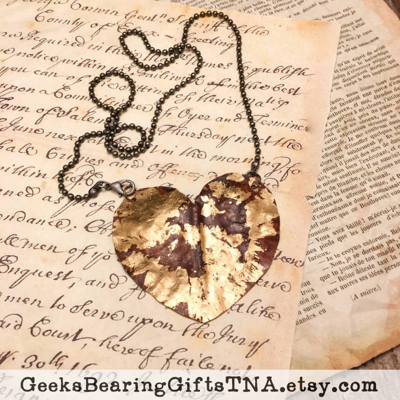 Gehämmertes Herz Aus Kupfer Mit Distressed Blattgold Von Geeks Bearing Gift Gehämmertes Herz Aus Kupfer Mit Distressed Blattgold Von Geeks Bearing Gift von GeeksBearingGiftsTNA