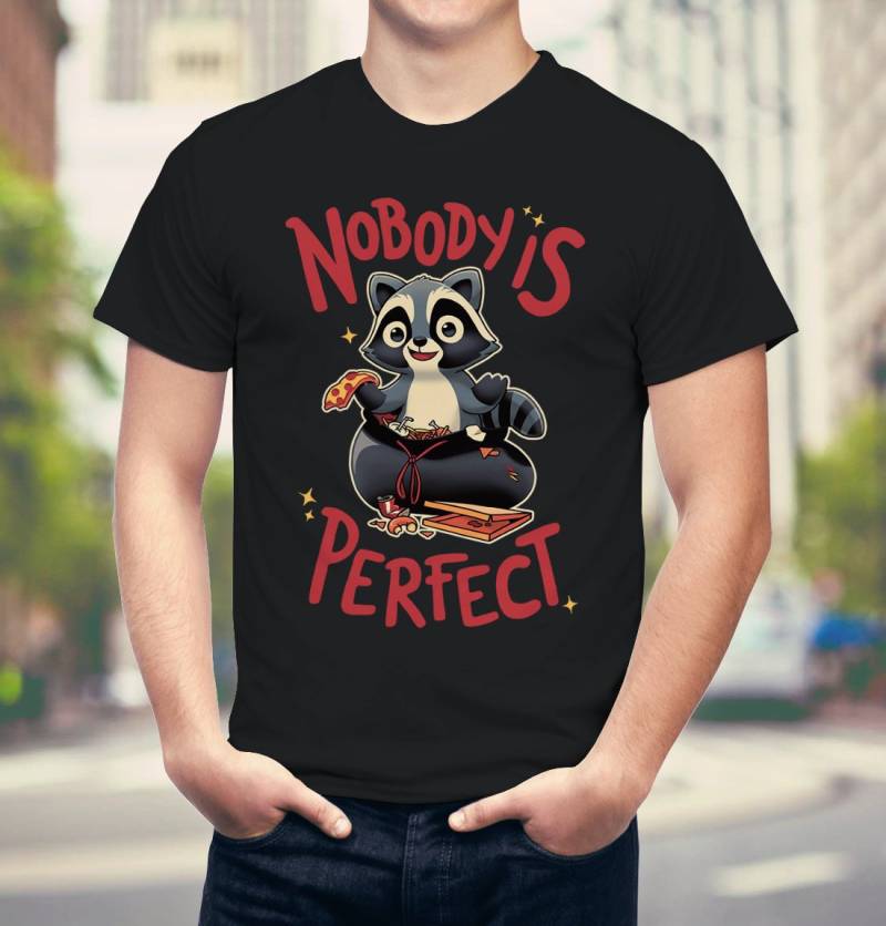 Trash Panda Waschbär T-Shirt Keiner Ist Perfekt von GeekydogShop