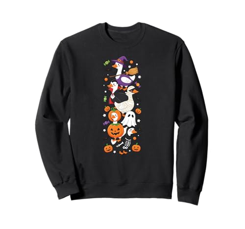 Lustige Gans Hexe Vampir Geist Halloween Kinder Herren Damen Sweatshirt Lustige Gans Hexe Vampir Geist Halloween Kinder Herren Damen Sweatshirt von Geese Lovers Halloween Skeleton Mummy Outfits