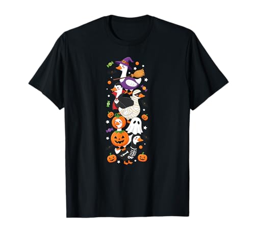 Lustige Gans Hexe Vampir Geist Halloween Kinder Herren Damen T-Shirt Lustige Gans Hexe Vampir Geist Halloween Kinder Herren Damen T-Shirt von Geese Lovers Halloween Skeleton Mummy Outfits