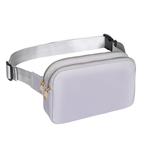 Geestock Bauchtasche Damen Gürteltasche Herren, Sport Mode Hüfttaschen Verstellbare Träger Brustbeutel, zum Wandern Laufen Einkaufen Radfahren 04 Grau von Geestock
