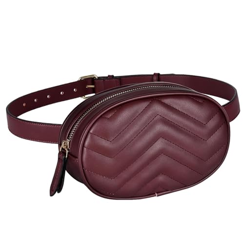 Geestock Bauchtasche Damen Gürteltasche PU Leder, wasserdichte Mode Hüfttaschen für Frauen Verstellbare Träger Brustbeutel, zum Wandern Das Einkaufen Gruppe Reisen von Geestock