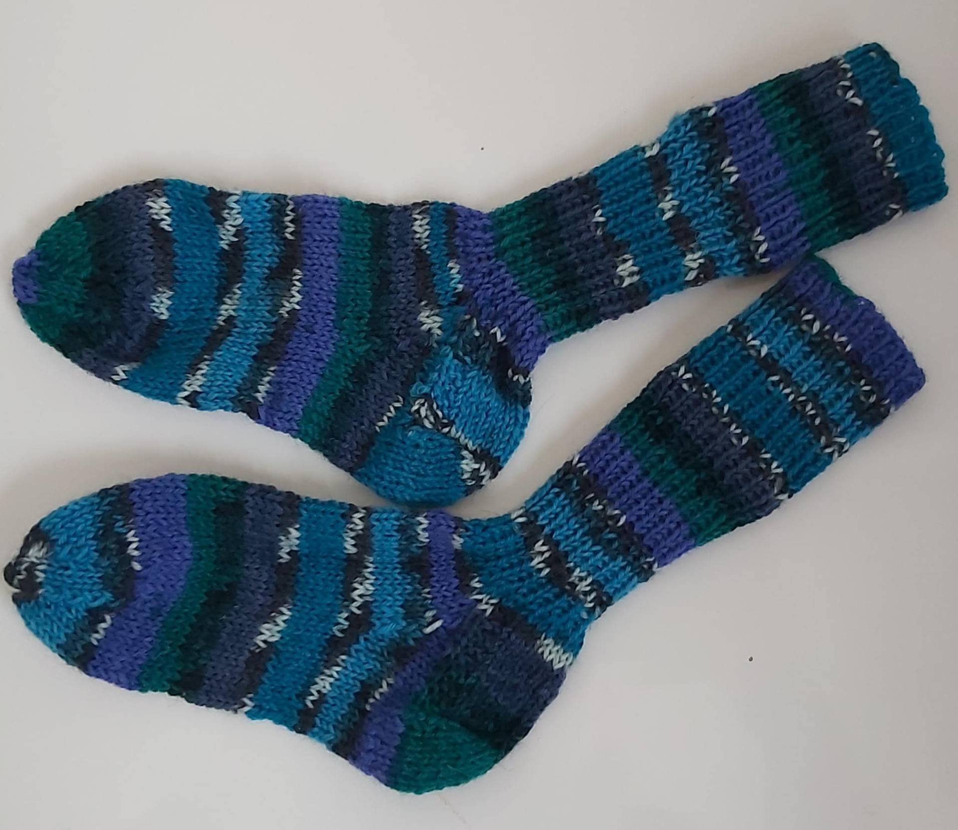 stricksocken Wollsocken Handgefertigt Für Kinder Größe 26/27 Socken von GefjonsDesign