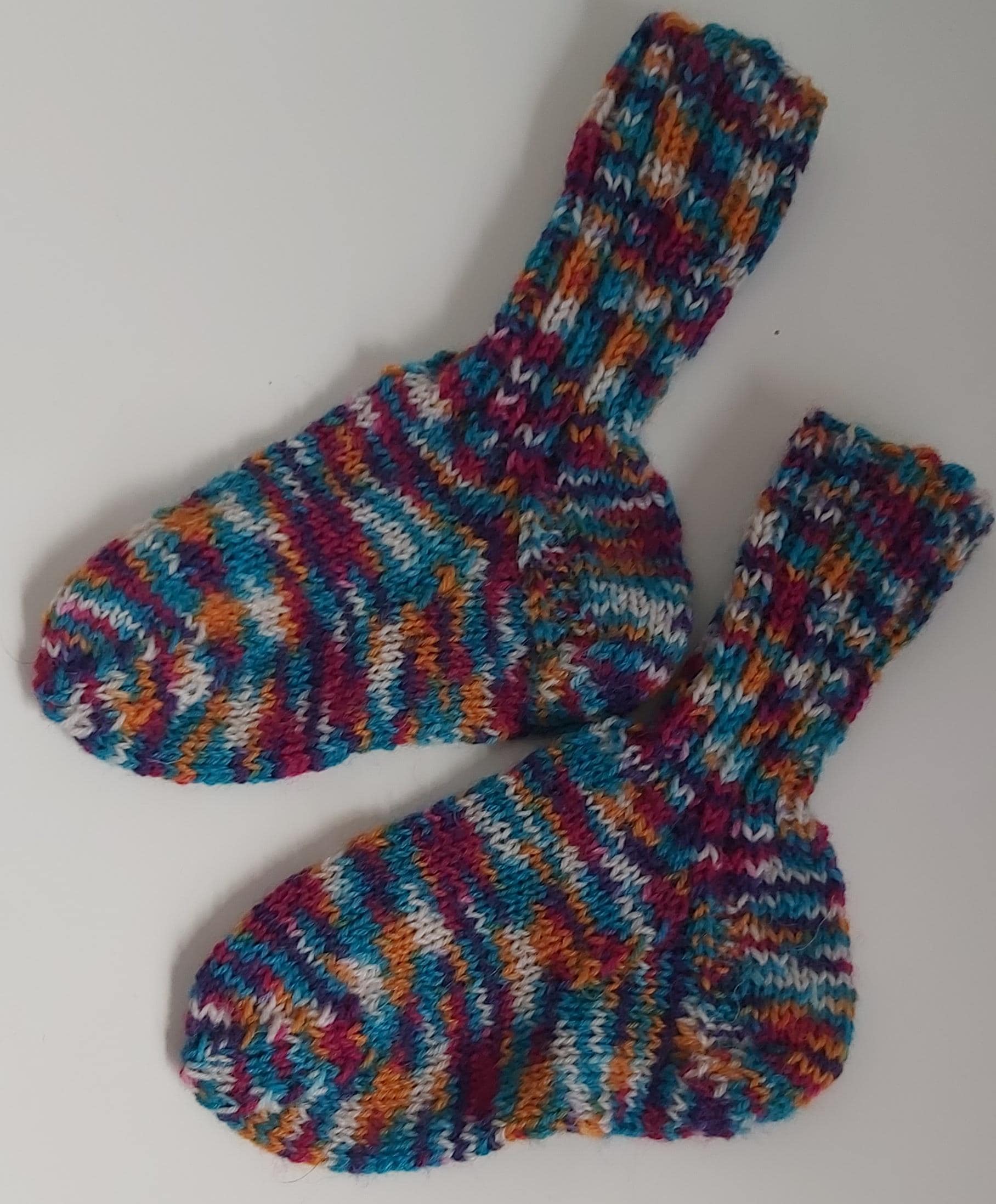 stricksocken Wollsocken Handgestrickt Für Kinder Größe 20/21 von GefjonsDesign