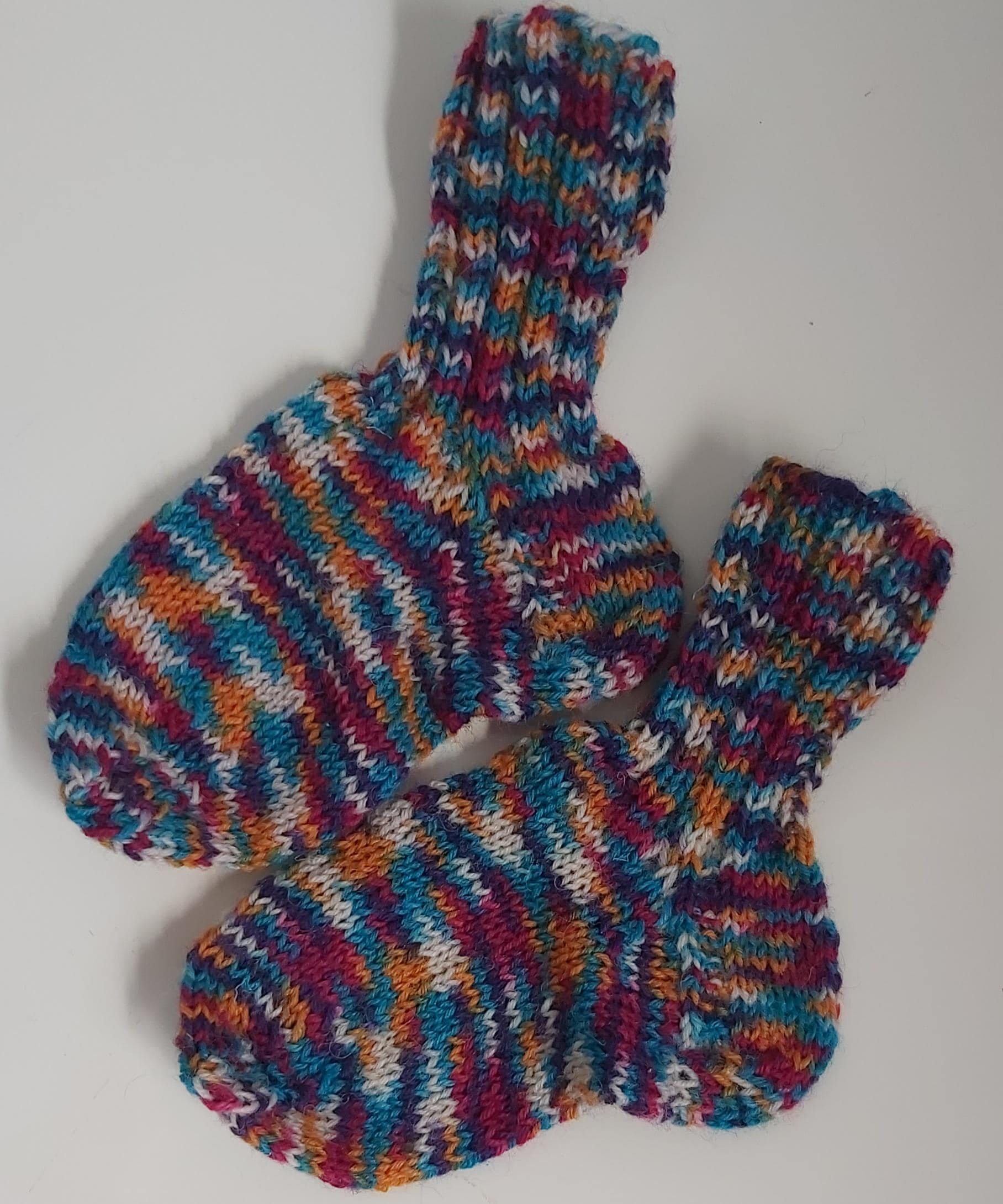stricksocken Wollsocken Handgestrickt Für Kinder Größe 20/21 von GefjonsDesign