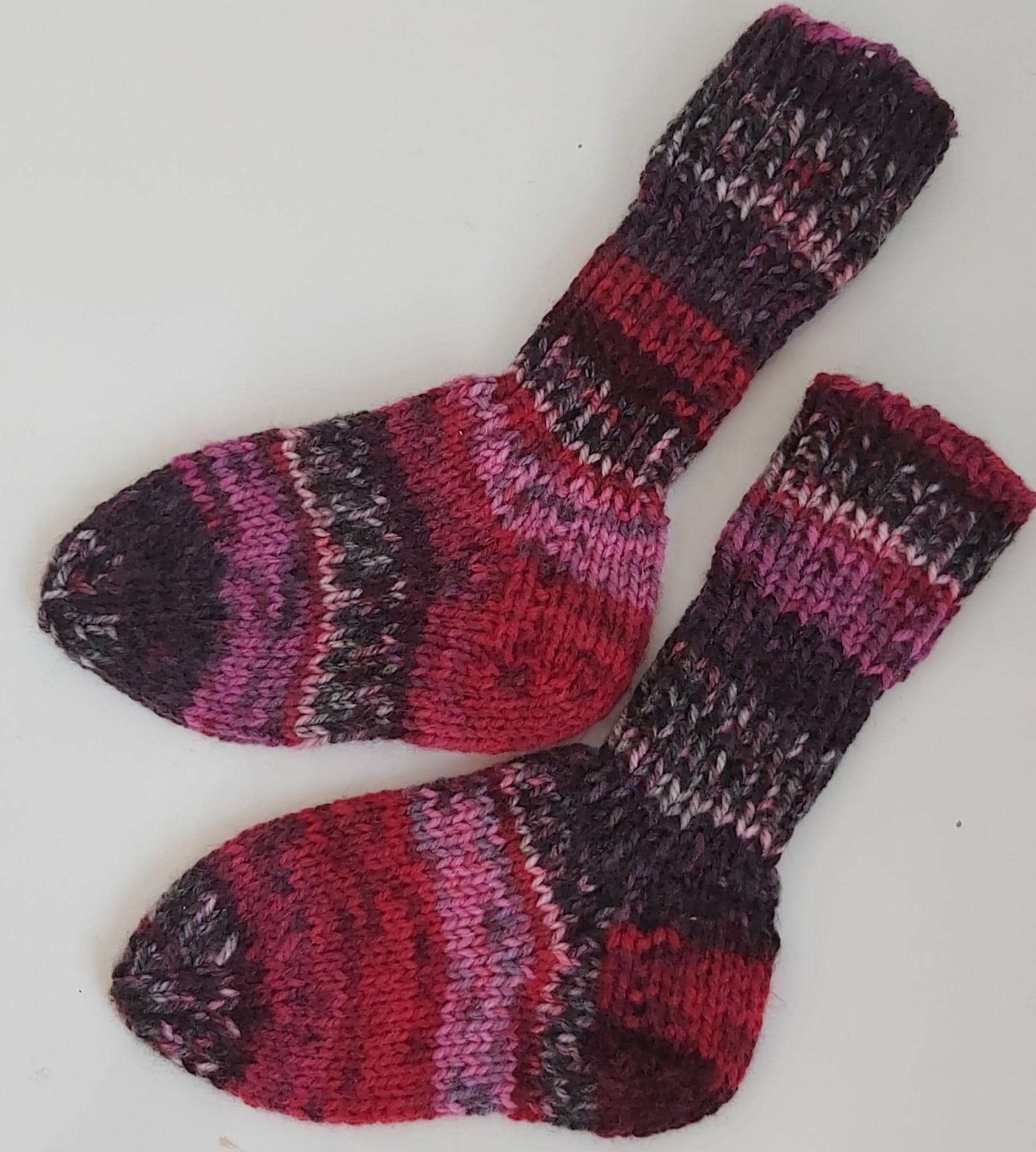 stricksocken Wollsocken Handgestrickt Für Kinder Größe 22/23 Socken von GefjonsDesign