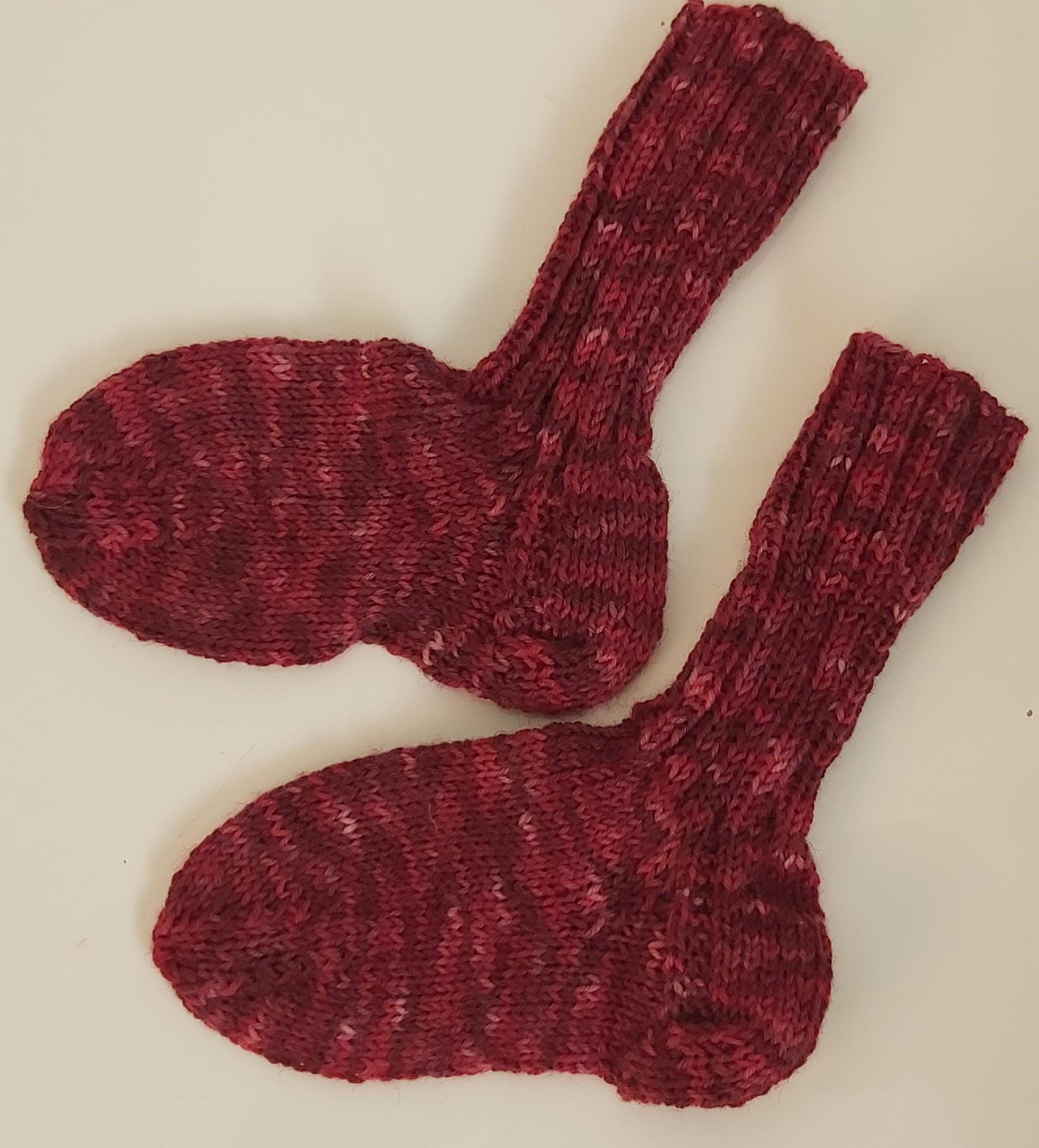 stricksocken Wollsocken Handgestrickt Für Kinder Größe 22/23 Socken von GefjonsDesign