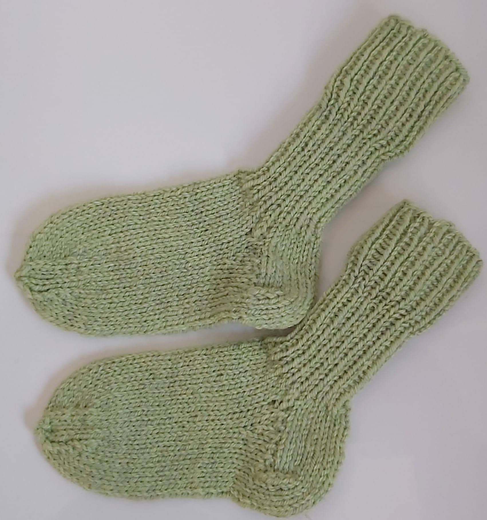 stricksocken Wollsocken Handgestrickt Für Kinder Größe 24/25 Socken von GefjonsDesign