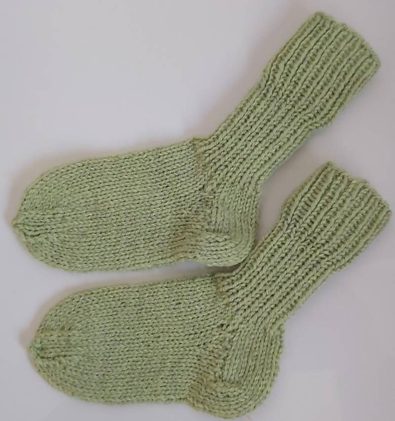 stricksocken Wollsocken Handgestrickt Für Kinder Größe 24/25 Socken von GefjonsDesign