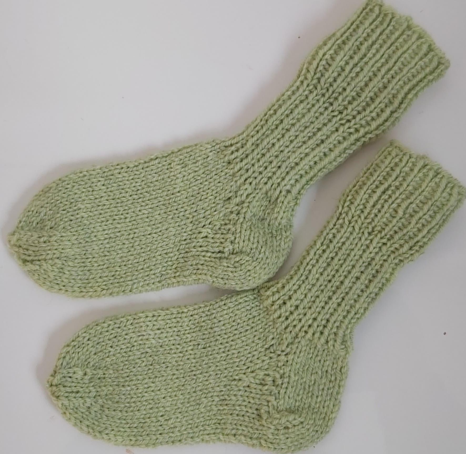 stricksocken Wollsocken Handgestrickt Für Kinder Größe 24/25 Socken von GefjonsDesign