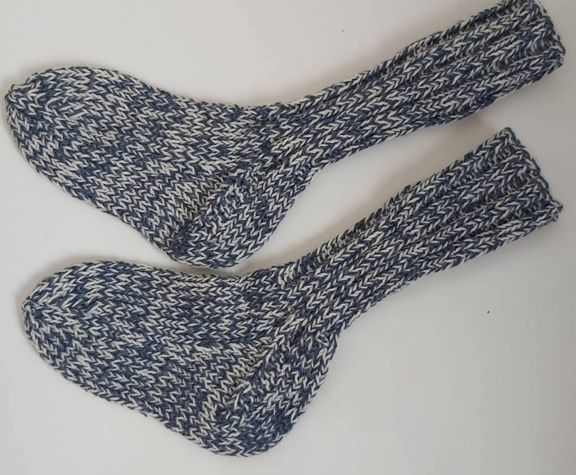 stricksocken Wollsocken Handgestrickt Für Kinder Größe 26/27 Socken von GefjonsDesign