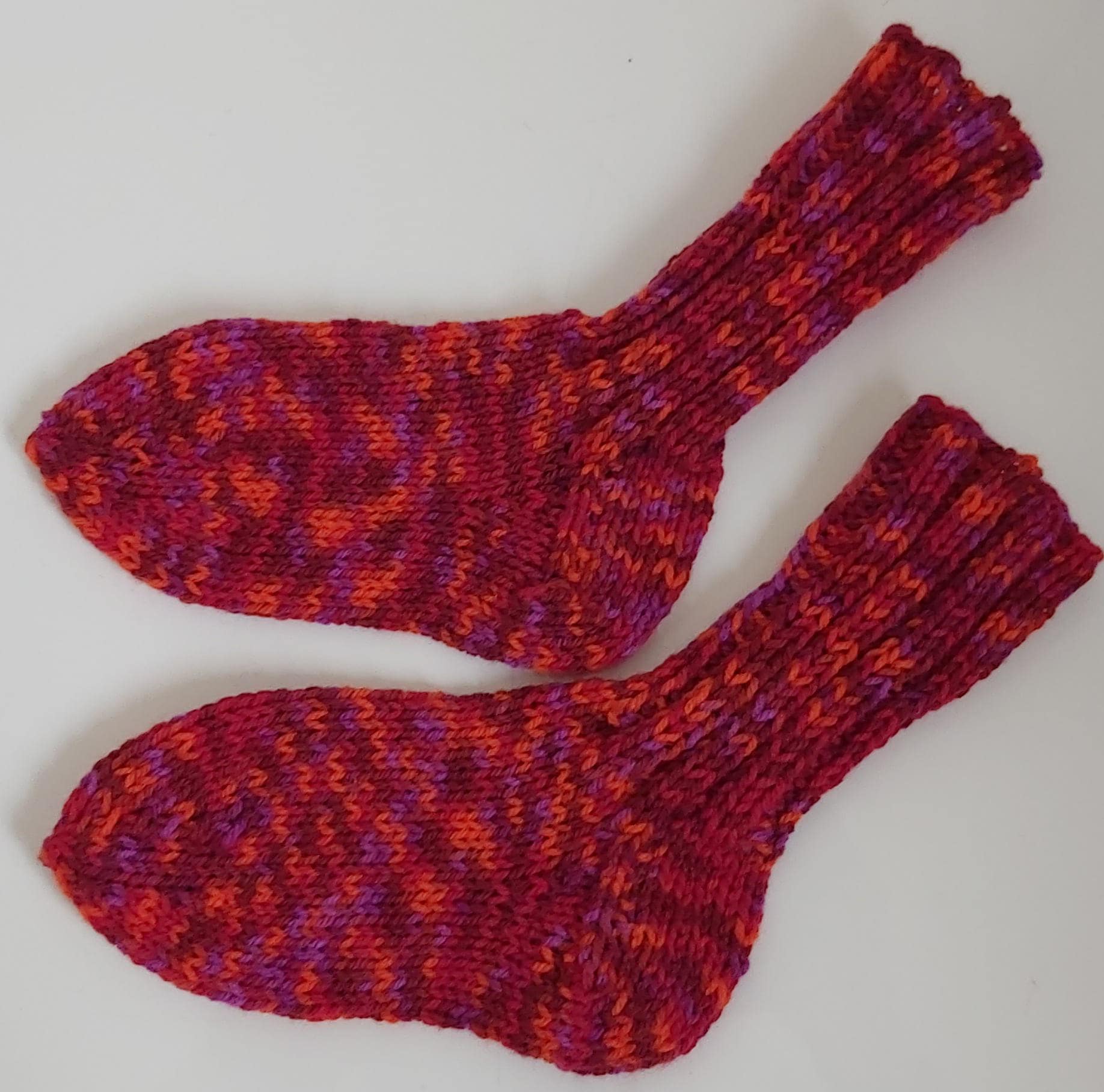 stricksocken Wollsocken Handgestrickt Für Kinder Größe 26/27 Socken von GefjonsDesign