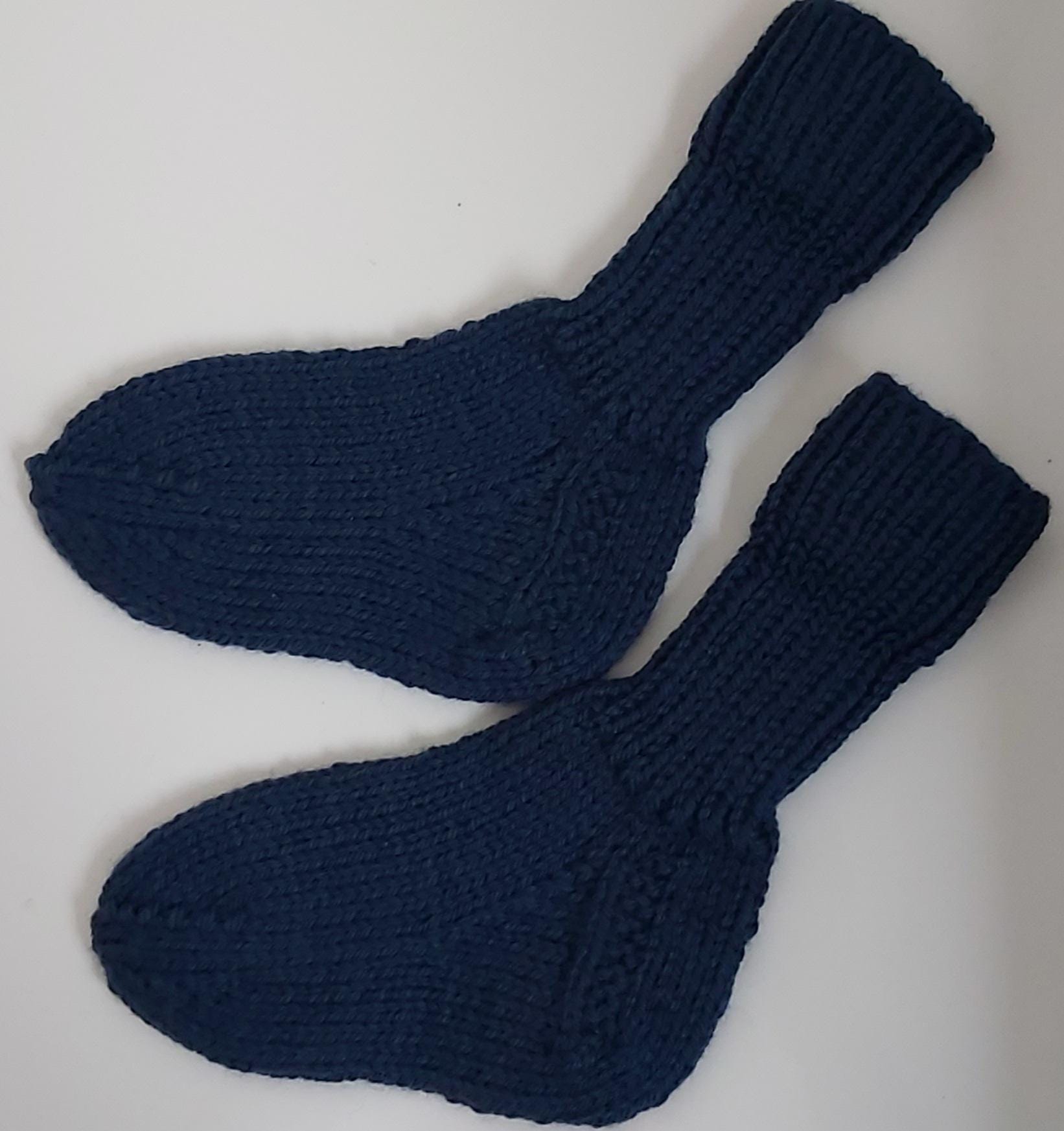 stricksocken Wollsocken Handgestrickt Für Kinder Größe 28/29 Socken von GefjonsDesign
