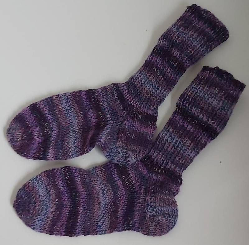 stricksocken Wollsocken Handgestrickt Für Kinder Größe 28/29 Socken von GefjonsDesign