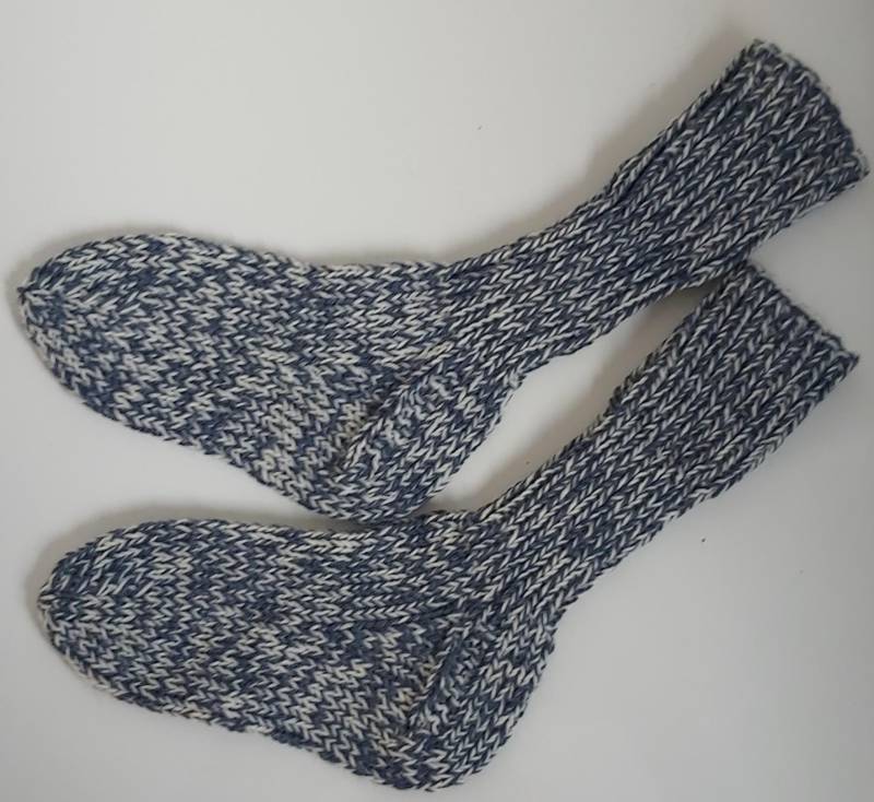 stricksocken Wollsocken Handgestrickt Für Kinder Größe 28/29 Socken von GefjonsDesign