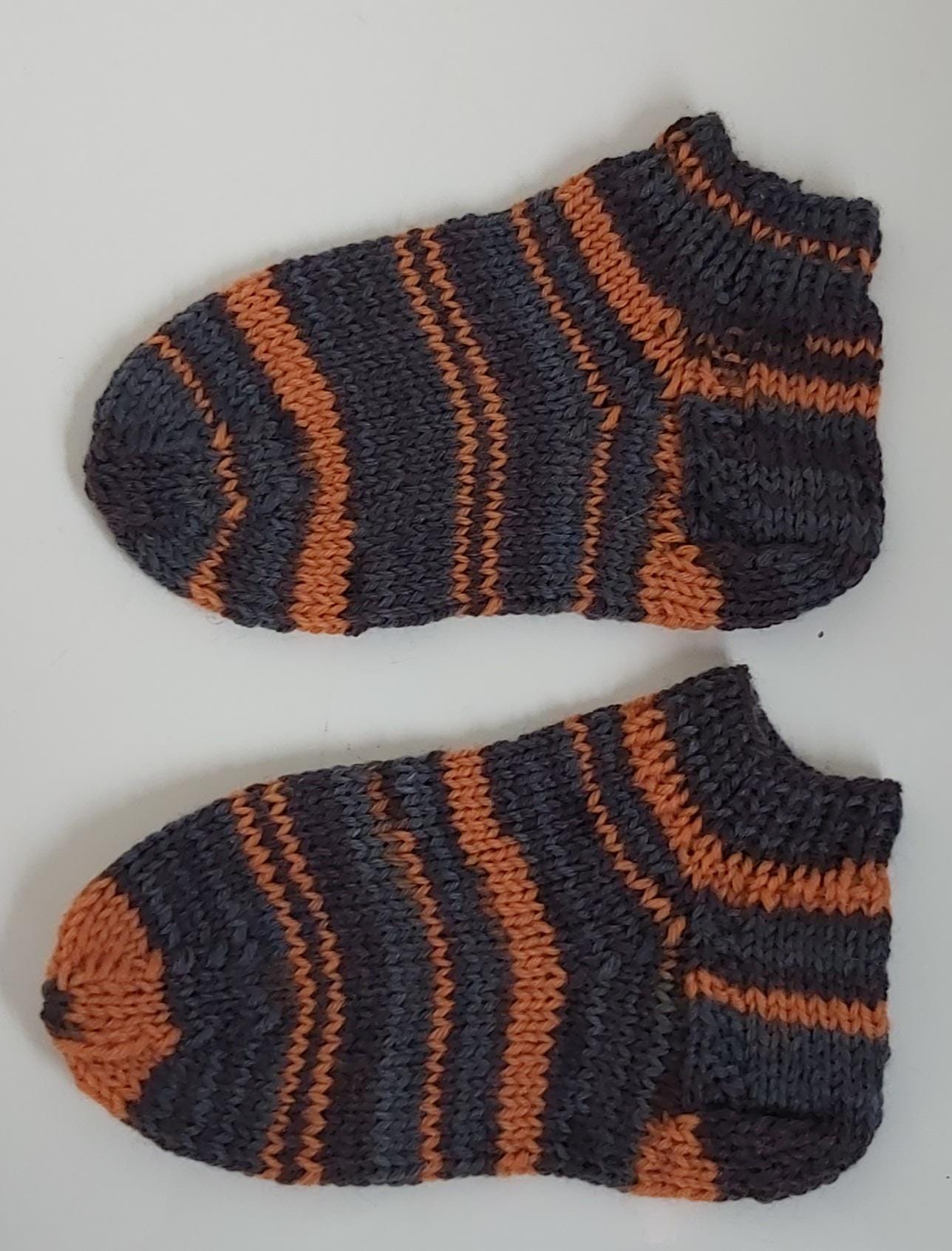 stricksocken Wollsocken Handgestrickt Für Kinder Größe 30/31 Socken Sneakersocken Sneaker von GefjonsDesign