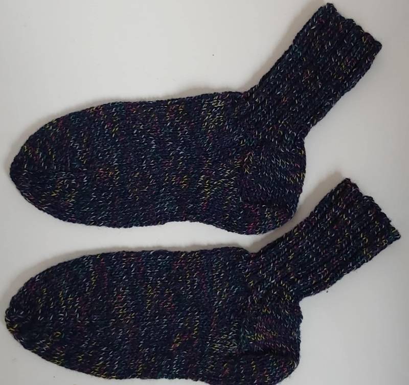 stricksocken Wollsocken Handgestrickt Für Kinder Größe 30/31 Socken von GefjonsDesign