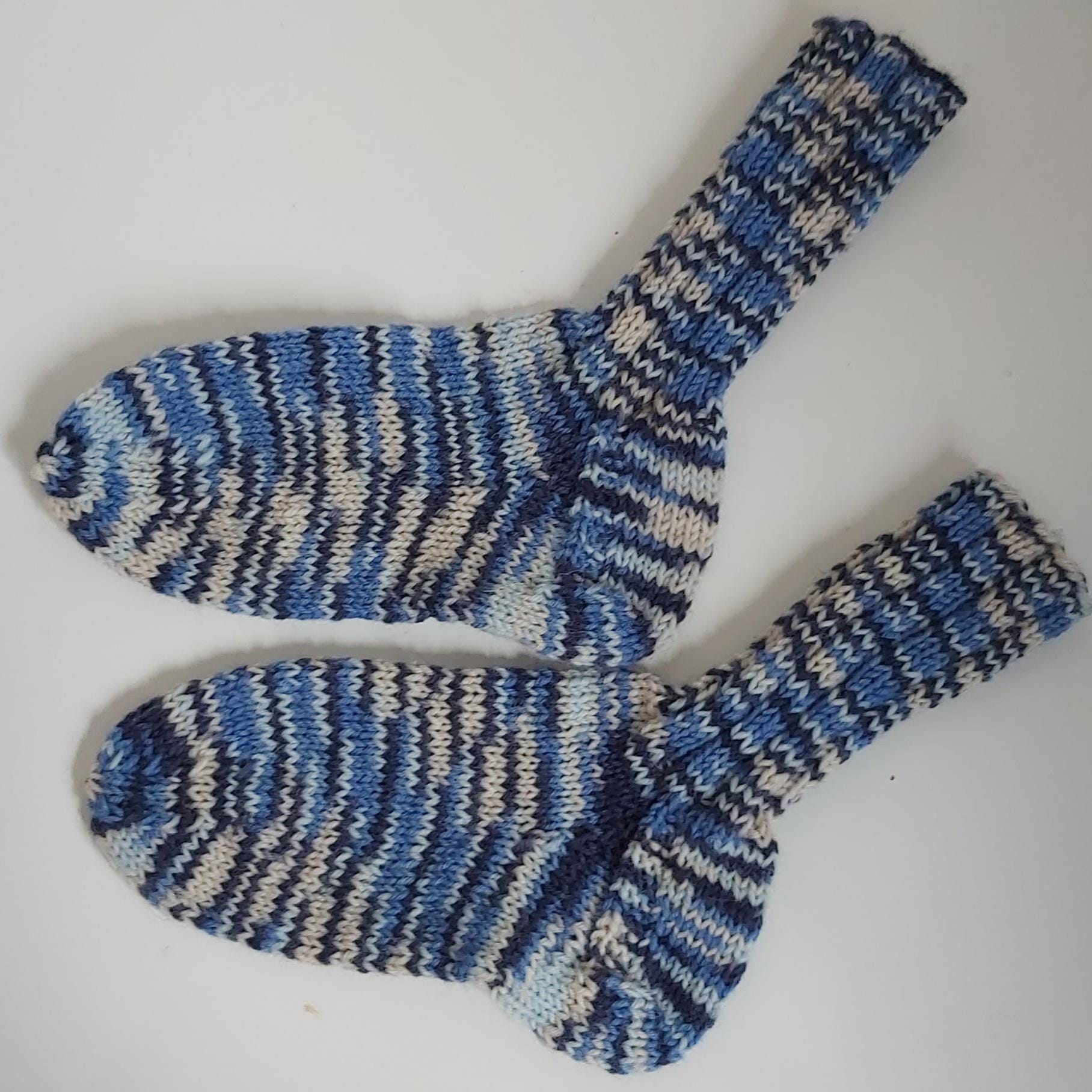 stricksocken Wollsocken Handgestrickt Für Kinder Größe 30/31 Socken von GefjonsDesign