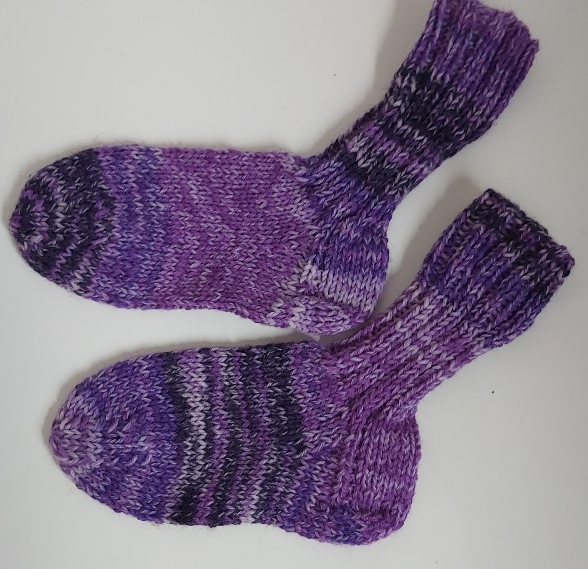 stricksocken Wollsocken Handgestrickt Für Kinder Größe 30/31 Socken von GefjonsDesign