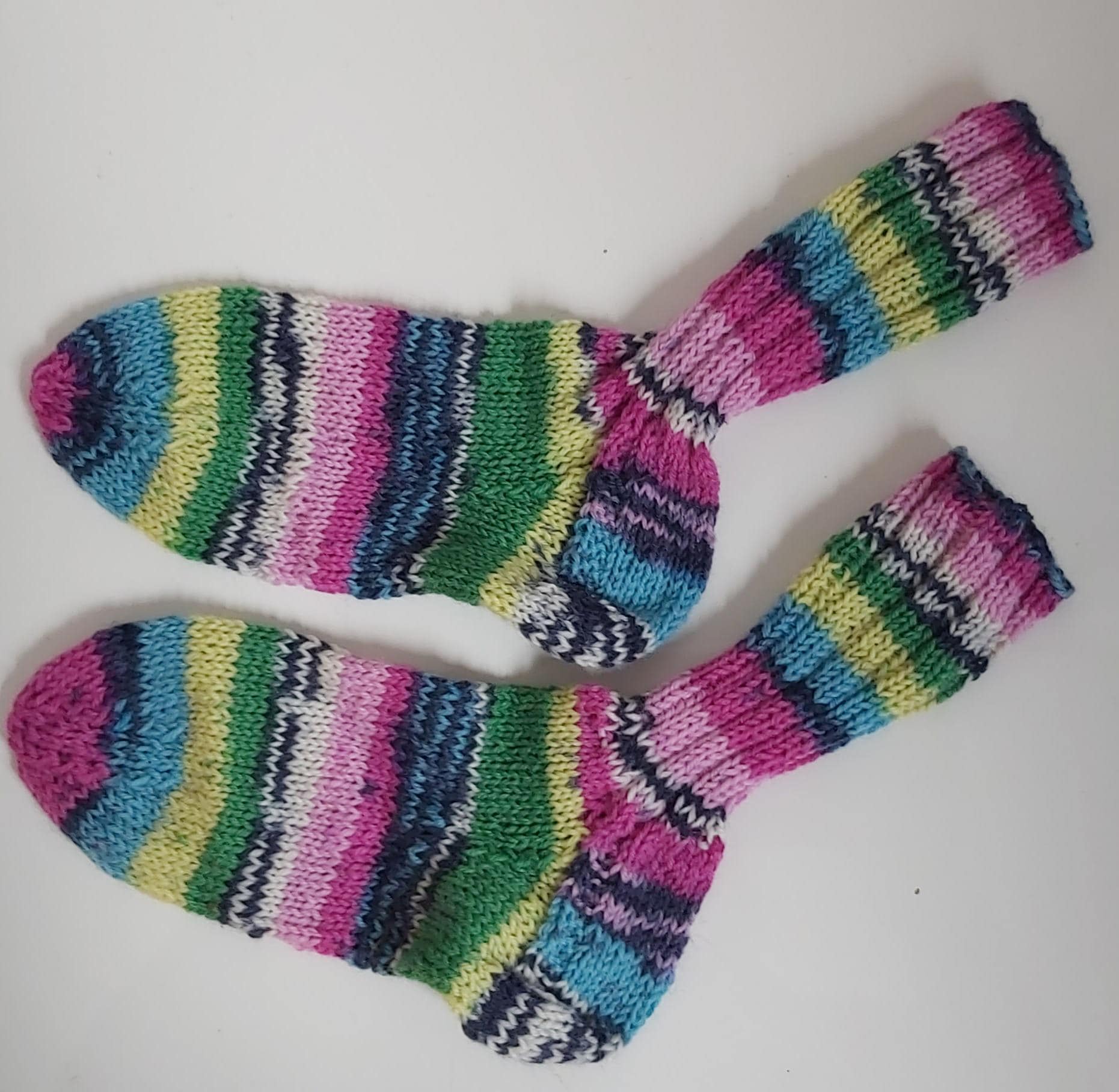 stricksocken Wollsocken Handgestrickt Für Kinder Größe 30/31 Socken von GefjonsDesign