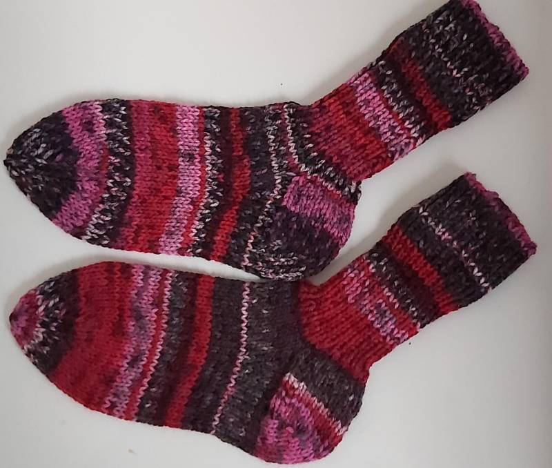 stricksocken Wollsocken Handgestrickt Socken Für Kinder Größe 32/33 von GefjonsDesign