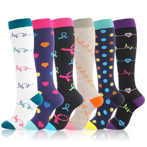 Gefomuofe 6 Paar Damen Thermo Kniestrümpfe Winter Warme Socken Teddy Overknee Hohe Stiefelsocken Overknee Strümpfe Thigh High Socks Lange Overknee Strümpfe Wollstrümpfe Kniestrümpfe WärmeSocken von Gefomuofe