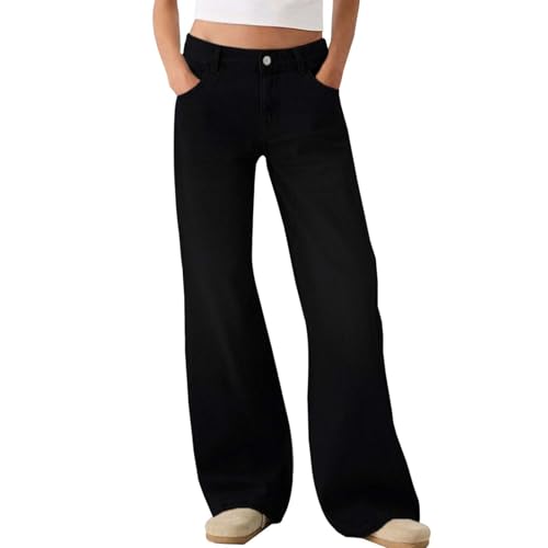 Gefomuofe Damen Baggy Jeans Wide Leg Jean Weites Bein Jeans Y2k Vintage Hose High Waist Stretch Jeans Damen Hosen Weiter Beinschnitt Jeans Hohe Taille Leicht Elegant Denim Hose Gefomuofe Damen Baggy Jeans Wide Leg Jean Weites Bein Jeans Y2k Vintage Hose High Waist Stretch Jeans Damen Hosen Weiter Beinschnitt Jeans Hohe Taille Leicht Elegant Denim Hose von Gefomuofe