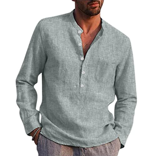 Gefomuofe Herren Hemd Leinen Sommerhemd Hemden Herren Langarm Regular Fit Freizeithemd Shirts Henley Sommerhemd Herren Slim Fit Hemd Herren Leinenhemd Regular Fit Men Shirts Gefomuofe Herren Hemd Leinen Sommerhemd Hemden Herren Langarm Regular Fit Freizeithemd Shirts Henley Sommerhemd Herren Slim Fit Hemd Herren Leinenhemd Regular Fit Men Shirts von Gefomuofe