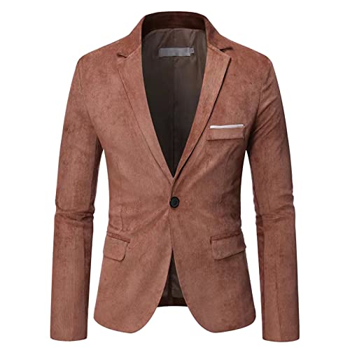 Gefomuofe Herren Sakko Blazer Smoking Sakko Anzug Hochzeit Prom Party Dinner Smoking Blazer Männlichen Mantel Langer Herren Lang Slim Fit Herrenmantel Business Party 70er Jahre Sakkos von Gefomuofe