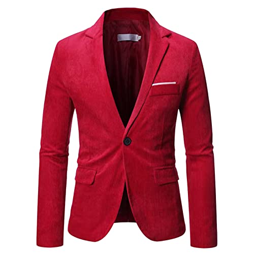 Gefomuofe Herren Sakko Blazer Smoking Sakko Anzug Hochzeit Prom Party Dinner Smoking Blazer Männlichen Mantel Langer Herren Lang Slim Fit Herrenmantel Business Party 70er Jahre Sakkos von Gefomuofe