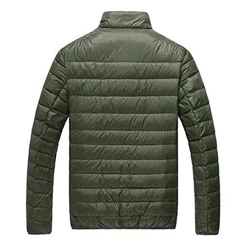 Gefomuofe Herren Übergangsjacke Steppjacke Warme Verdickte Winterjacke Stepp Jacke Steppjacke Kapuzen Isolierter Daunenjacken Winterjacke Übergangsjacke mit Kapuze Reißverschluss Street Style von Gefomuofe