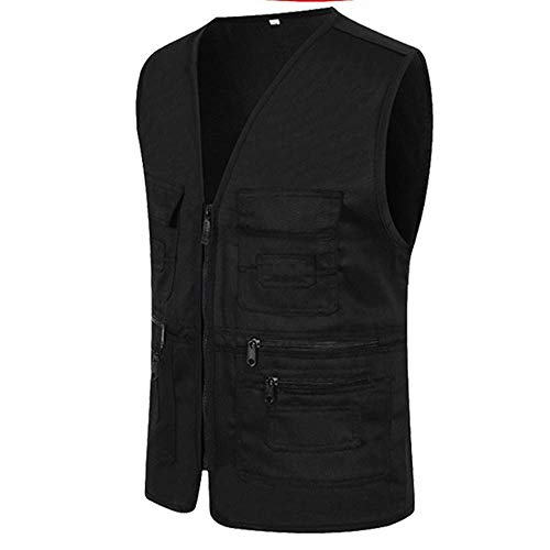 Herren Arbeitsweste Ärmellose Multi-Pocket Arbeitsweste Herrenweste Baumwolle Militärweste Camping Jagdweste Schnelltrocknend Multifunktionsweste Wander Camping Safari Trekking mit Vielen Tasche Herren Arbeitsweste Ärmellose Multi-Pocket Arbeitsweste Herrenweste Baumwolle Militärweste Camping Jagdweste Schnelltrocknend Multifunktionsweste Wander Camping Safari Trekking mit Vielen Tasche von Gefomuofe