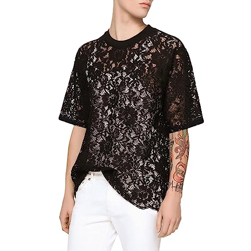 Herren-Netz Kurzarm-T-Shirt Muskel Transparent Shirts Männer Netzhemd Hoodie Streifenshirt Top Netzshirt Netzoberteil Netzshirt Männer Unterhemden Sexy Clubwear von Gefomuofe