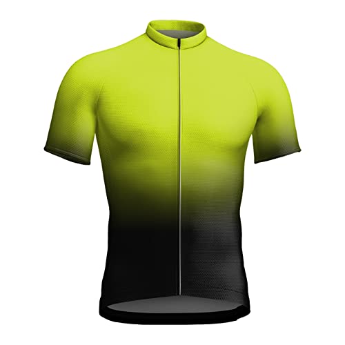Herren Radtrikot Kurzarm Trikot Sport 3D Kurze Ärmel Rundhalsausschnitt Atmungsaktive Cycling Jersey Schnell Trocknen Radsport Bekleidung Fahrrad Trikot Fahrradbekleidung Trikot T Shirt für Männer von Gefomuofe