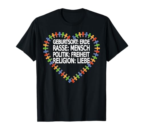 Schönes "gegen Rassismus" Design T-Shirt Schönes "gegen Rassismus" Design T-Shirt von Gegen Rassismus und gegen Rechts