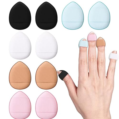 10 Pack Dreieck Puderquasten Makeup Puffer Waschbarer Schwamm Puderquaste Wiederverwendbarer weicher Puder Trockener Gebrauch Feuchter Gebrauch Puderpuffer Mädchen Frauen (10 pièces) von Gehanico