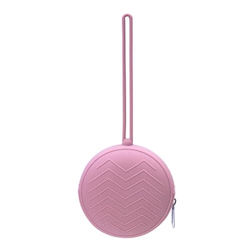 Kinder Münzgeldbörse Schnullertasche Silikon Schnullerbox Schnulleraufbewahrung Box BPA Freiem Silikon Schnullerhalter Aufbewahrung Wasserdicht Diverses Organizer (Rosa) von Gehanico