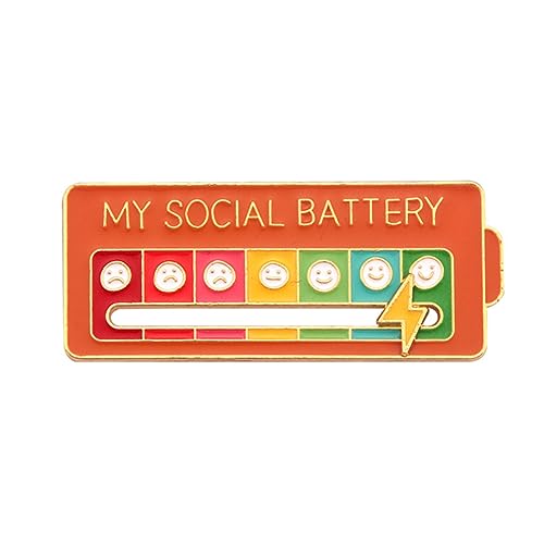 Lgbt Pins My Social Battery Pin Progress Pride Flag Anstecknadel Pride Emaille Pins Rucksäcke Kleidung Hüte und Geschenk Dein Schweigen Wird Dich Nicht Schützen (Orange) von Gehanico