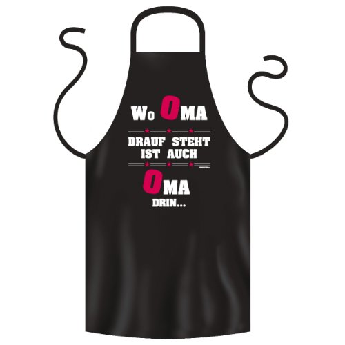 Grillschürze für Frauen mit Spruch Wo Oma Drauf Steht | Grill Schürze Kochschürze lustig Baumwolle schwarz | lustige Geschenke zum Thema BBQ Grillen Grillzubehör Grillschürze für Frauen mit Spruch Wo Oma Drauf Steht | Grill Schürze Kochschürze lustig Baumwolle schwarz | lustige Geschenke zum Thema BBQ Grillen Grillzubehör von Geile-Fun-T-Shirts, Preise inkl. MwSt.