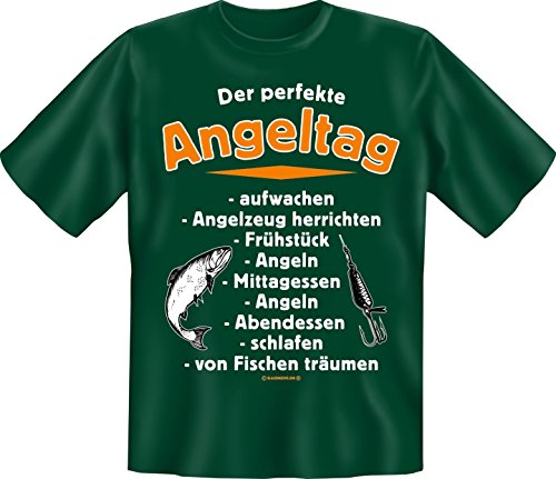 Angler T-Shirt Der perfekte Angeltag Shirts 4 Heroes Geburtstag-Geschenk geil Bedruckt mit Angler-Urkunde von Geile-Fun-T-Shirts