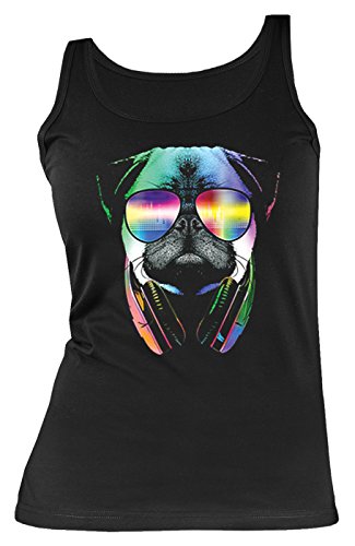 Damen Tanktop Neon DJ Mops Shirt 4 Girls Beach Tank Top Lady Geburtstag Geschenk geil Bedruckt von Geile-Fun-T-Shirts