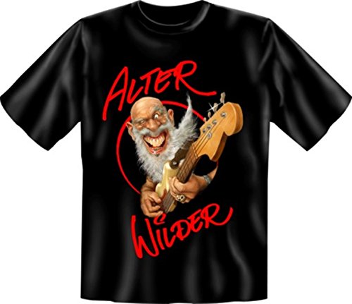 Geburtstag T-Shirt Alter Wilder Fun Shirt 4 Heroes geil Bedruckt mit Spassvogel Urkunde von Geile-Fun-T-Shirts