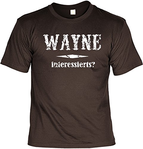 Herren T-Shirt Wayne interessierts ? Fun Shirts 4 Heroes Geschenk-Set geil Bedruckt mit Spassvogel Urkunde von Geile-Fun-T-Shirts